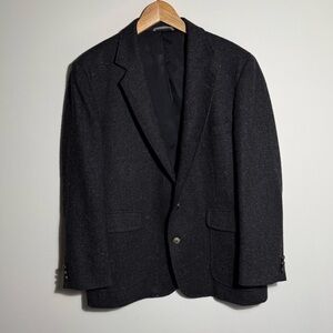 Haggar Black Sport Coat 100% pure wool size 42S